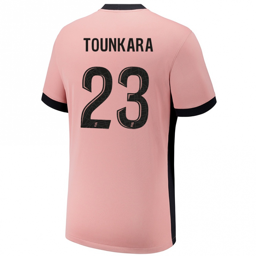 Homme Football Maillot Aïssatou Tounkara #23 Rouille Rose Troisieme 2024/25