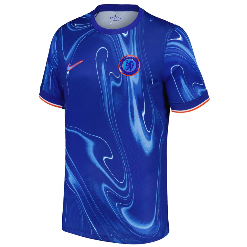 Femme Football Maillot Samuel Rak-Sakyi #0 Bleu Blanc Tenues Domicile 2024/25