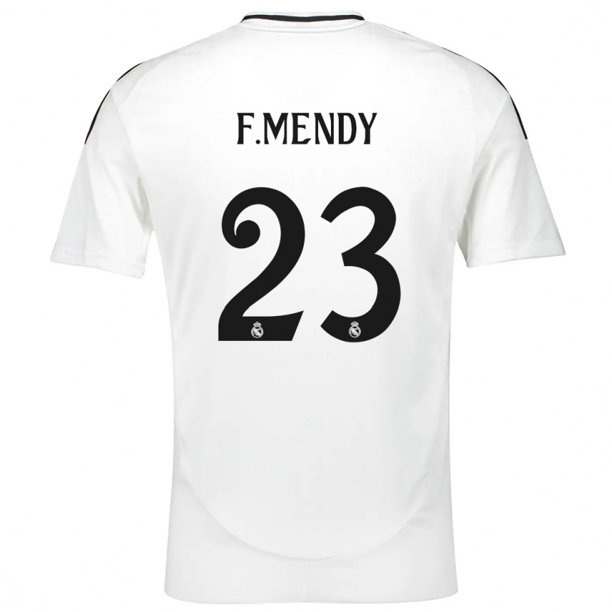 Femme Football Maillot Ferland Mendy #23 Blanc Tenues Domicile 2024/25