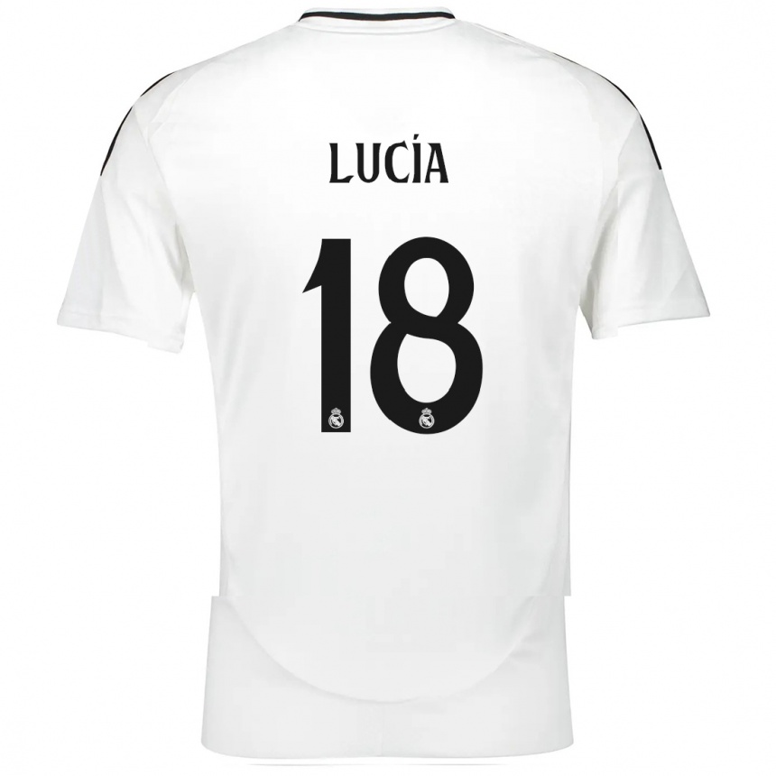 Femme Football Maillot Lucia Rodriguez #18 Blanc Tenues Domicile 2024/25