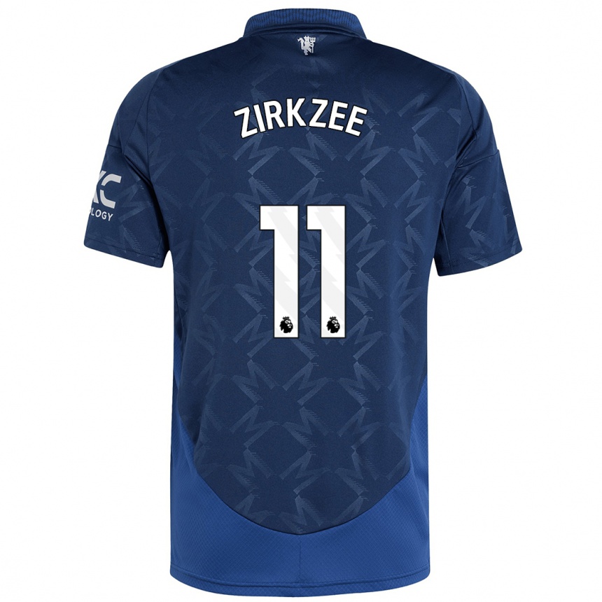 Femme Football Maillot Joshua Zirkzee #11 Indigo Tenues Extérieur 2024/25