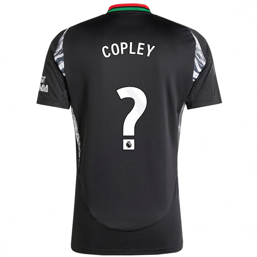 Femme Football Maillot Louie Copley #0 Noir Tenues Extérieur 2024/25