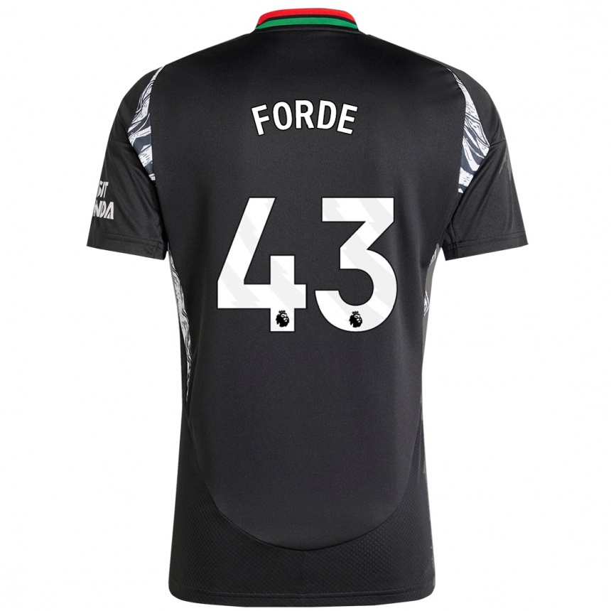 Femme Football Maillot Romari Forde #43 Noir Tenues Extérieur 2024/25