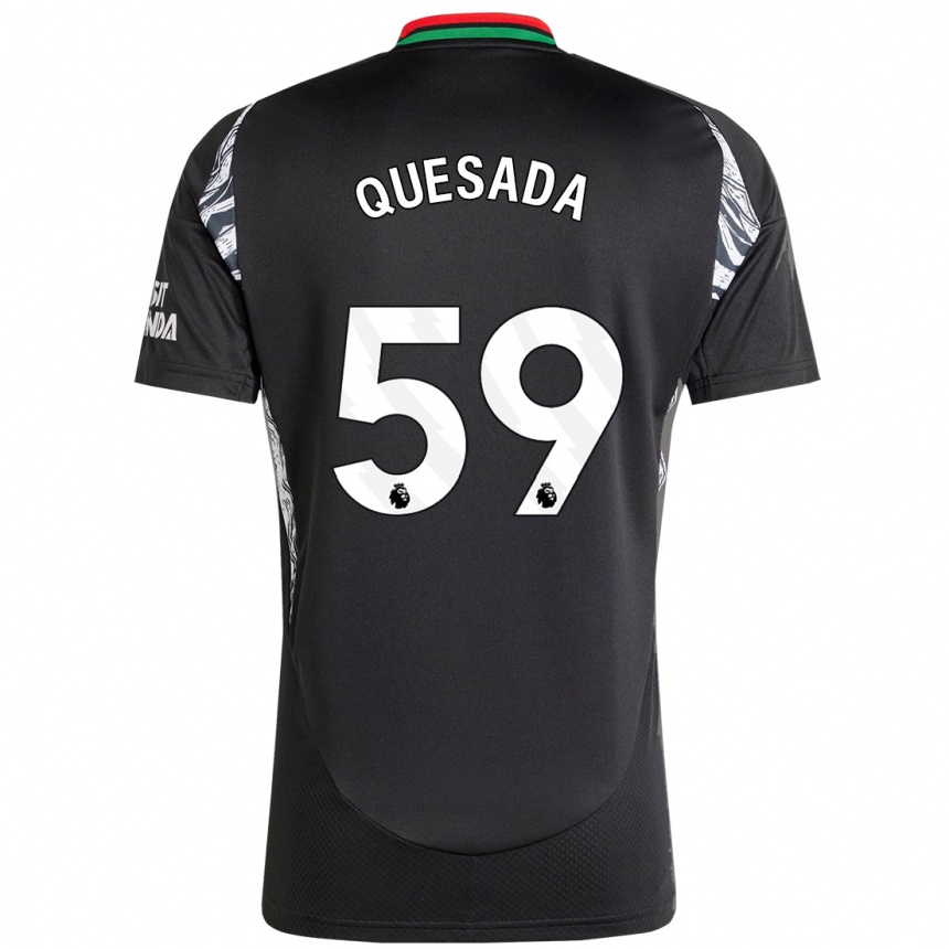 Femme Football Maillot Elián Quesada #59 Noir Tenues Extérieur 2024/25