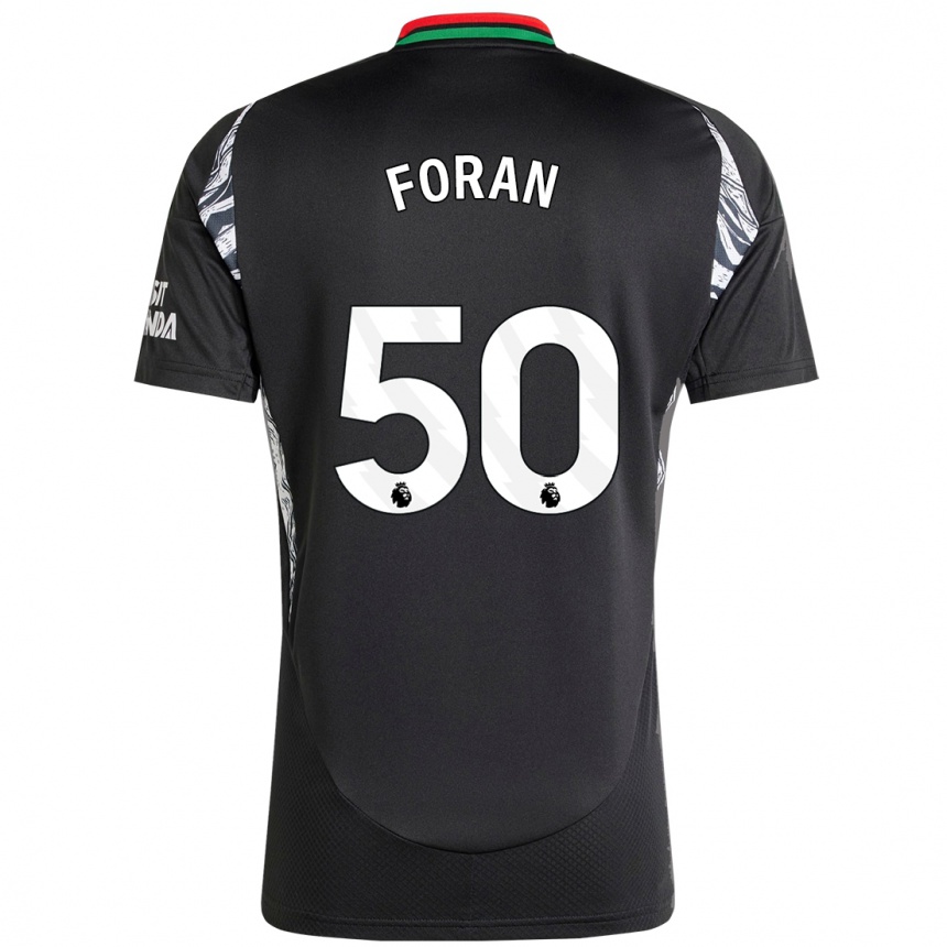 Femme Football Maillot Taylor Foran #50 Noir Tenues Extérieur 2024/25