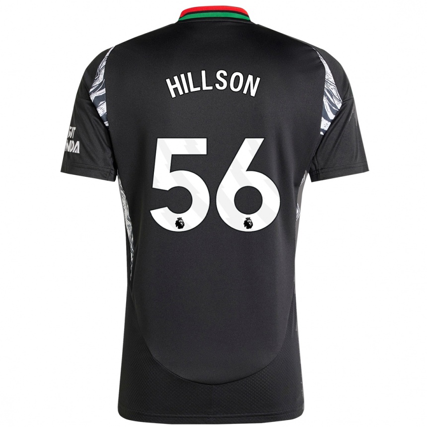 Femme Football Maillot James Hillson #56 Noir Tenues Extérieur 2024/25