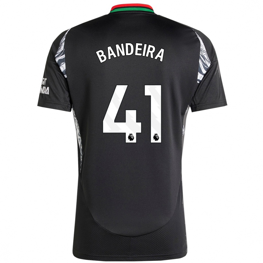 Femme Football Maillot Mauro Bandeira #41 Noir Tenues Extérieur 2024/25