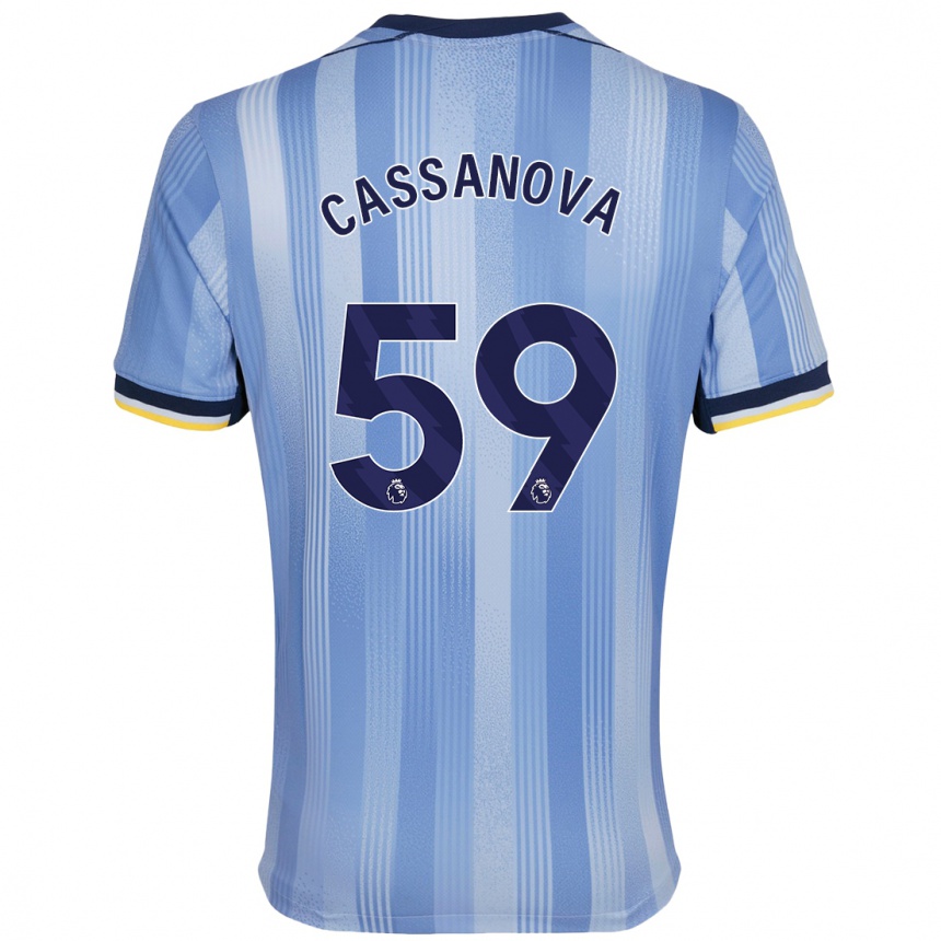 Femme Football Maillot Dante Cassanova #59 Bleu Clair Tenues Extérieur 2024/25