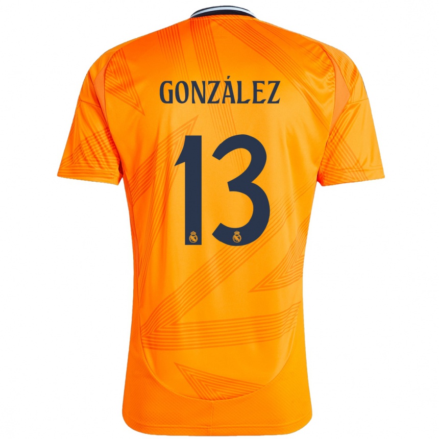 Femme Football Maillot Fran González #13 Orange Tenues Extérieur 2024/25