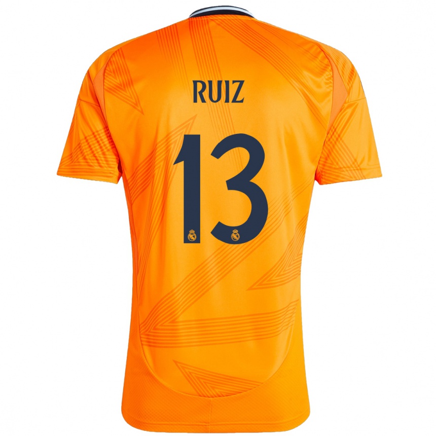 Femme Football Maillot Guillermo Ruiz #13 Orange Tenues Extérieur 2024/25