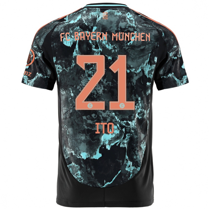 Femme Football Maillot Hiroki Ito #21 Noir Tenues Extérieur 2024/25