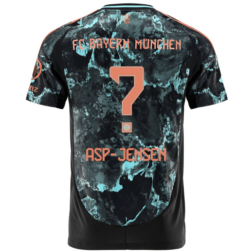 Femme Football Maillot Jonathan Asp-Jensen #0 Noir Tenues Extérieur 2024/25