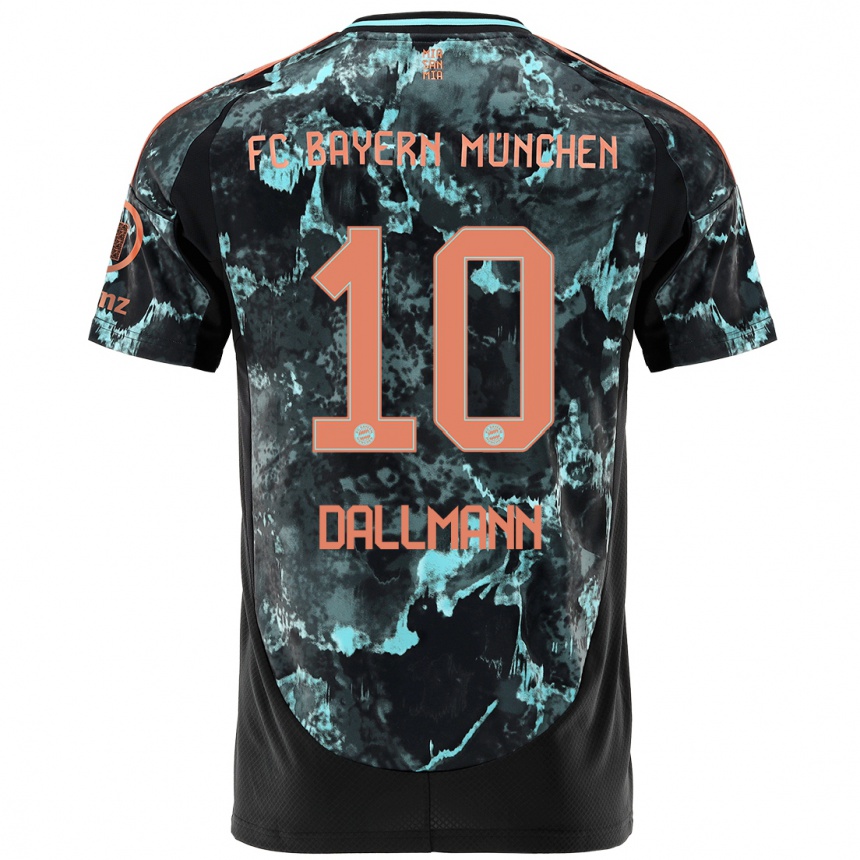 Femme Football Maillot Linda Dallmann #10 Noir Tenues Extérieur 2024/25