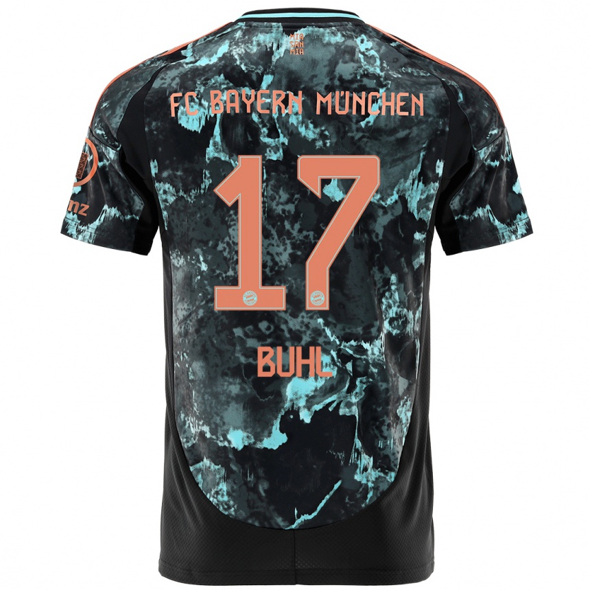 Femme Football Maillot Klara Buhl #17 Noir Tenues Extérieur 2024/25