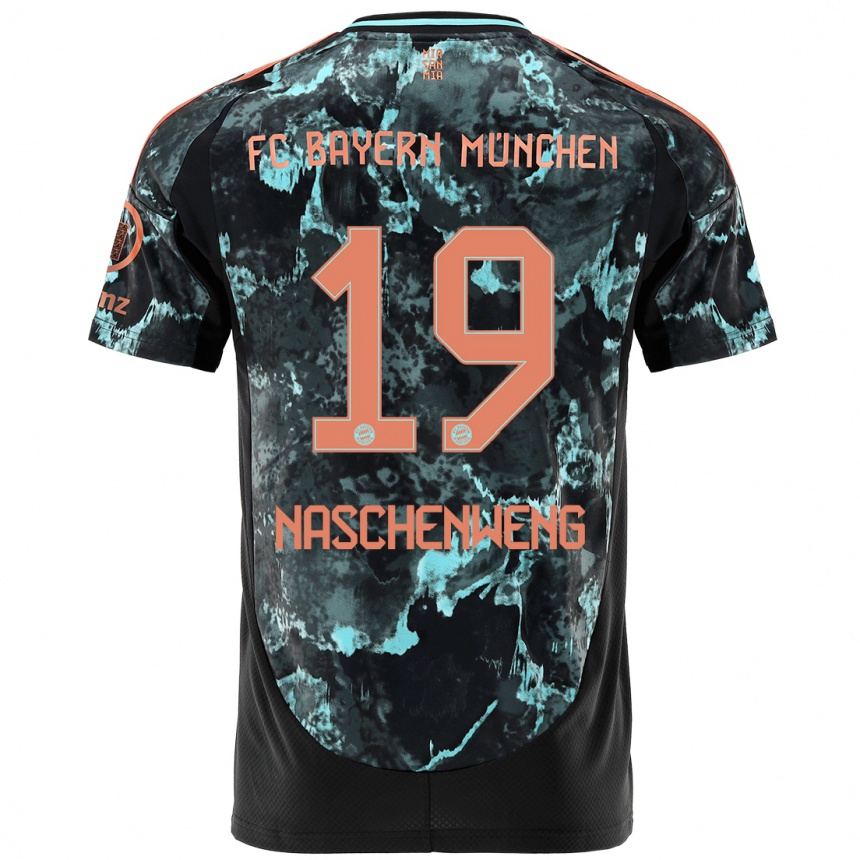 Femme Football Maillot Katharina Naschenweng #19 Noir Tenues Extérieur 2024/25