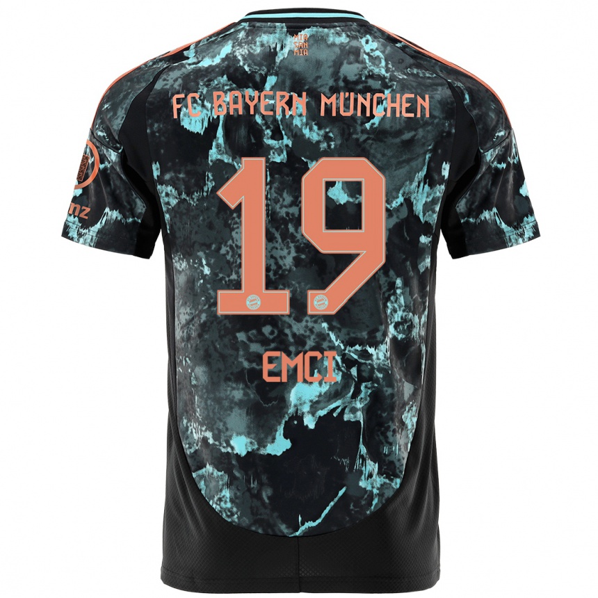 Femme Football Maillot Ben Emci #19 Noir Tenues Extérieur 2024/25