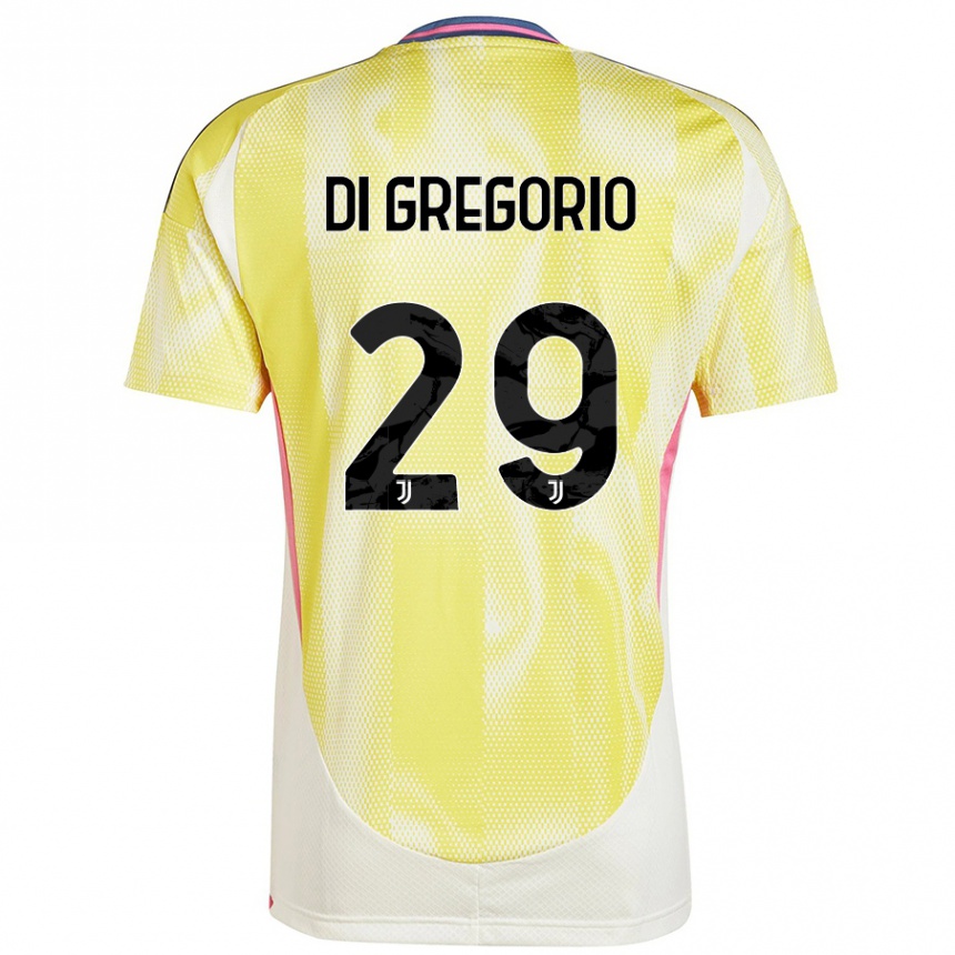 Femme Football Maillot Michele Di Gregorio #29 Jaune Solaire Tenues Extérieur 2024/25