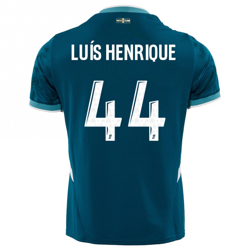 Femme Football Maillot Luis Henrique #44 Turquoise Bleu Tenues Extérieur 2024/25