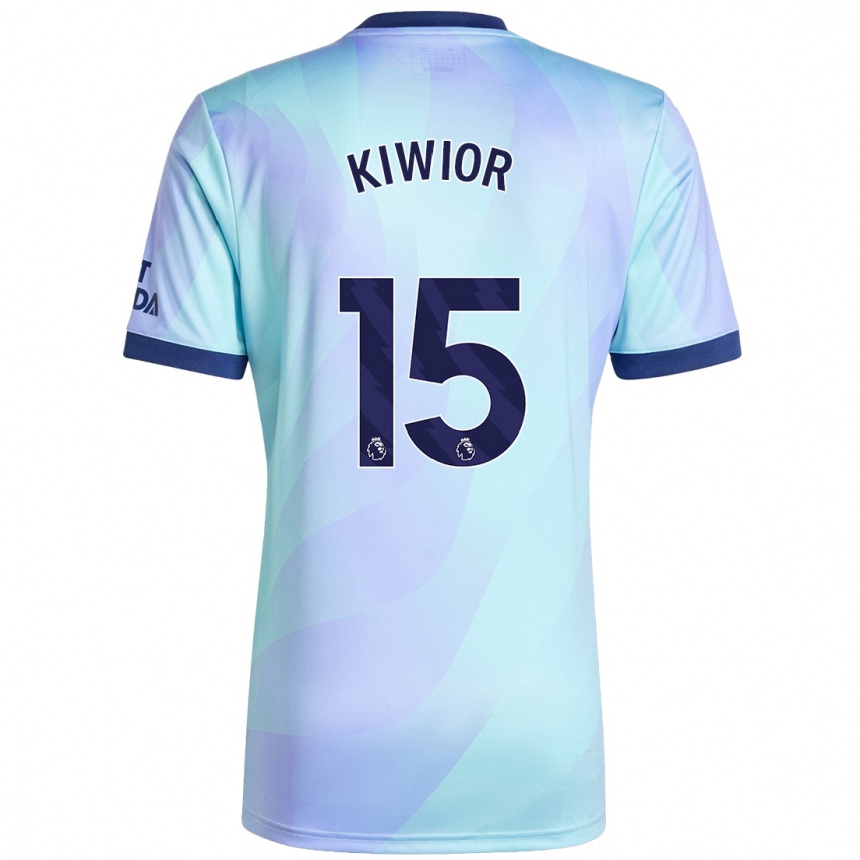 Femme Football Maillot Jakub Kiwior #15 Aqua Troisieme 2024/25