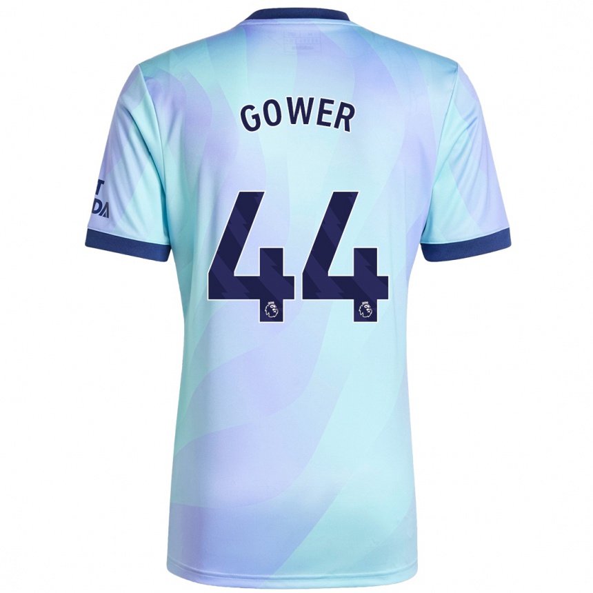 Femme Football Maillot Jimi Gower #44 Aqua Troisieme 2024/25