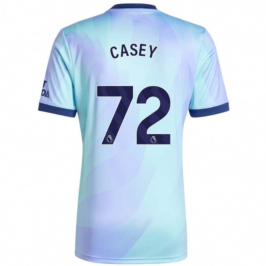 Femme Football Maillot Dan Casey #72 Aqua Troisieme 2024/25