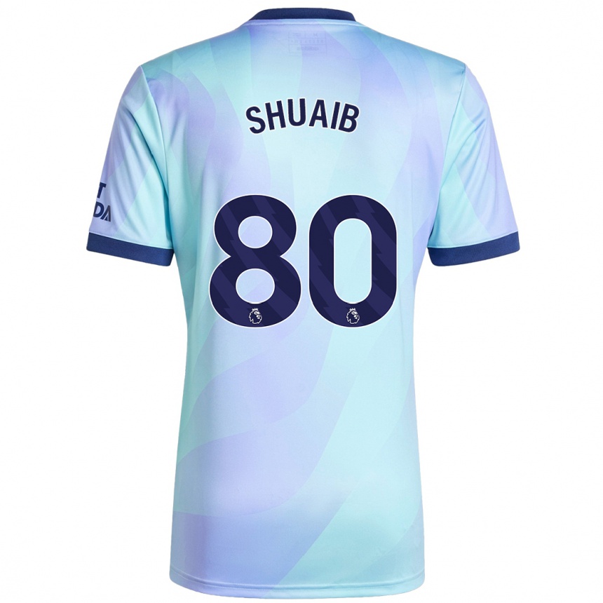 Femme Football Maillot Zac Shuaib #80 Aqua Troisieme 2024/25