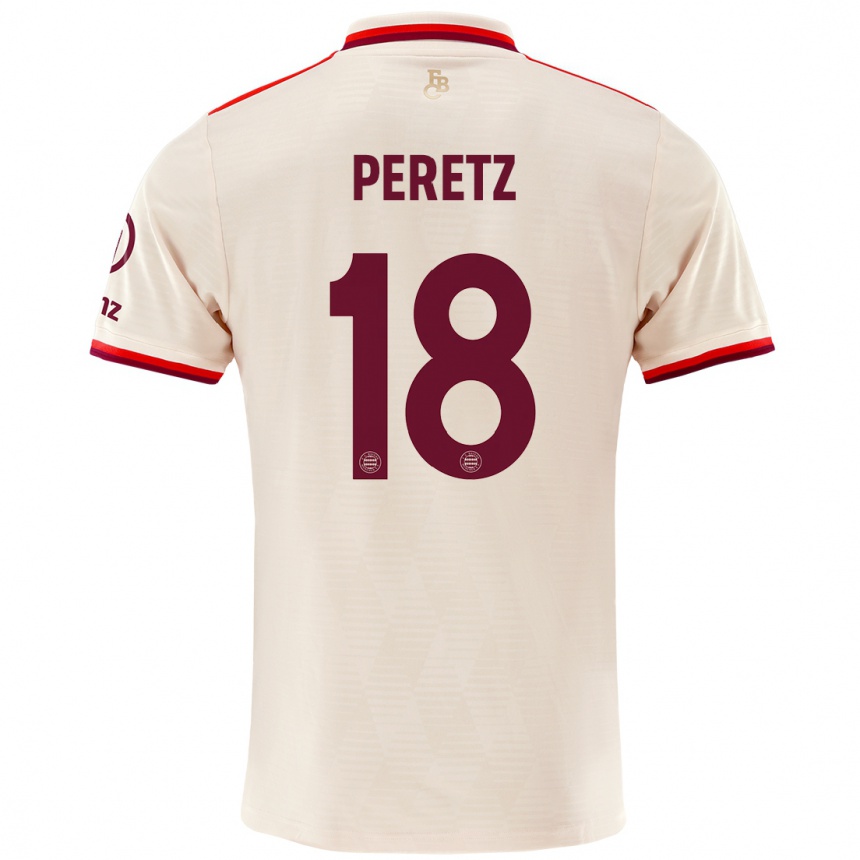 Femme Football Maillot Daniel Peretz #18 Lin Troisieme 2024/25