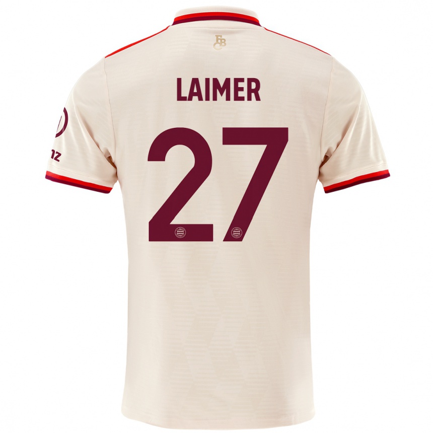 Femme Football Maillot Konrad Laimer #27 Lin Troisieme 2024/25