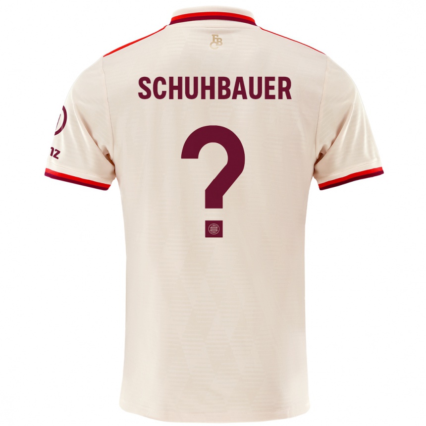 Femme Football Maillot Maximilian Schuhbauer #0 Lin Troisieme 2024/25