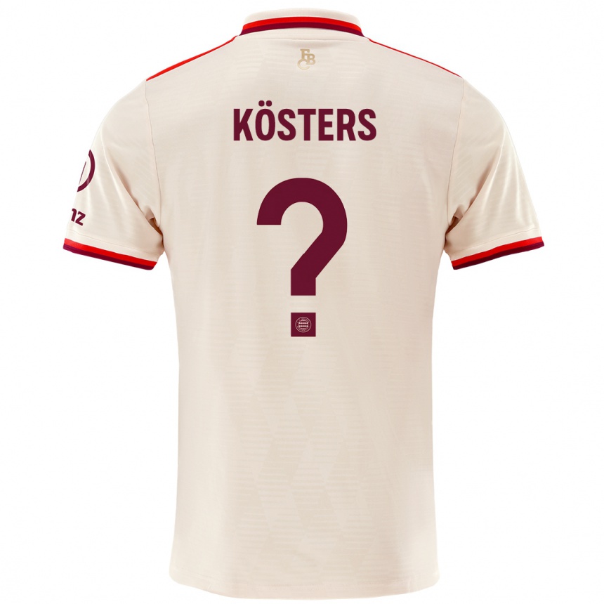 Femme Football Maillot Matthias Kösters #0 Lin Troisieme 2024/25