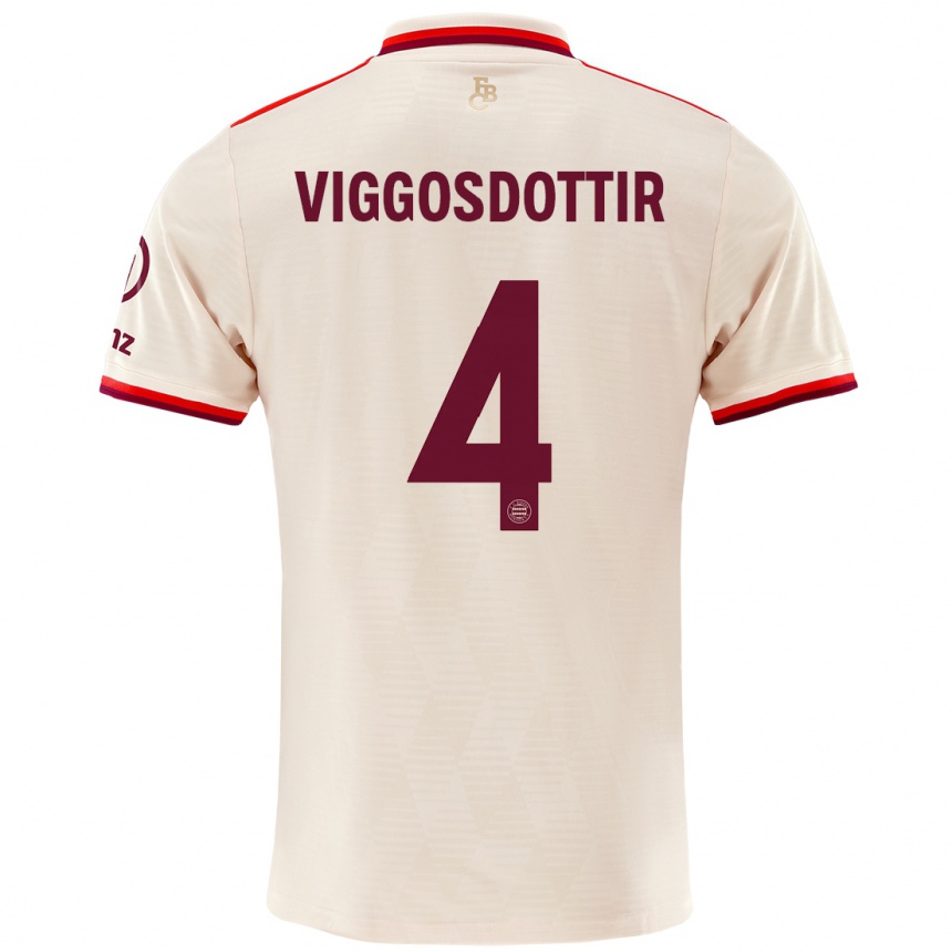 Femme Football Maillot Glódís Perla Viggósdóttir #4 Lin Troisieme 2024/25