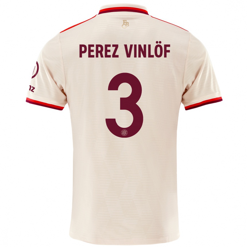 Femme Football Maillot Matteo Perez Vinlöf #3 Lin Troisieme 2024/25