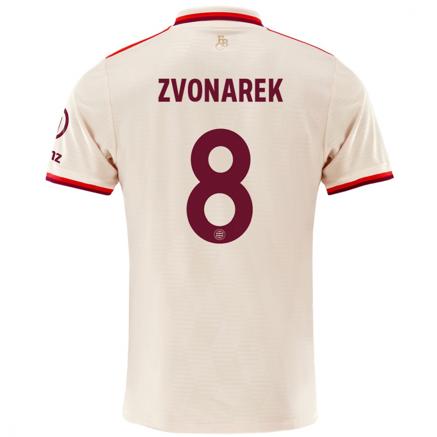 Femme Football Maillot Lovro Zvonarek #8 Lin Troisieme 2024/25