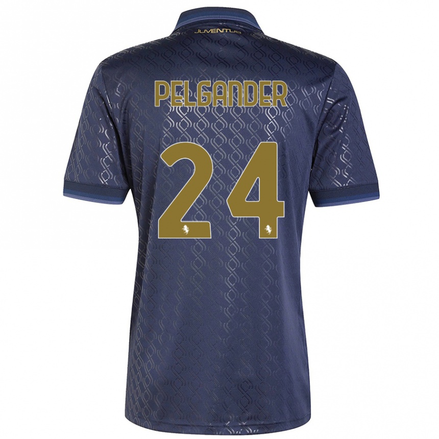 Femme Football Maillot Elsa Pelgander #24 Bleu Marine Troisieme 2024/25