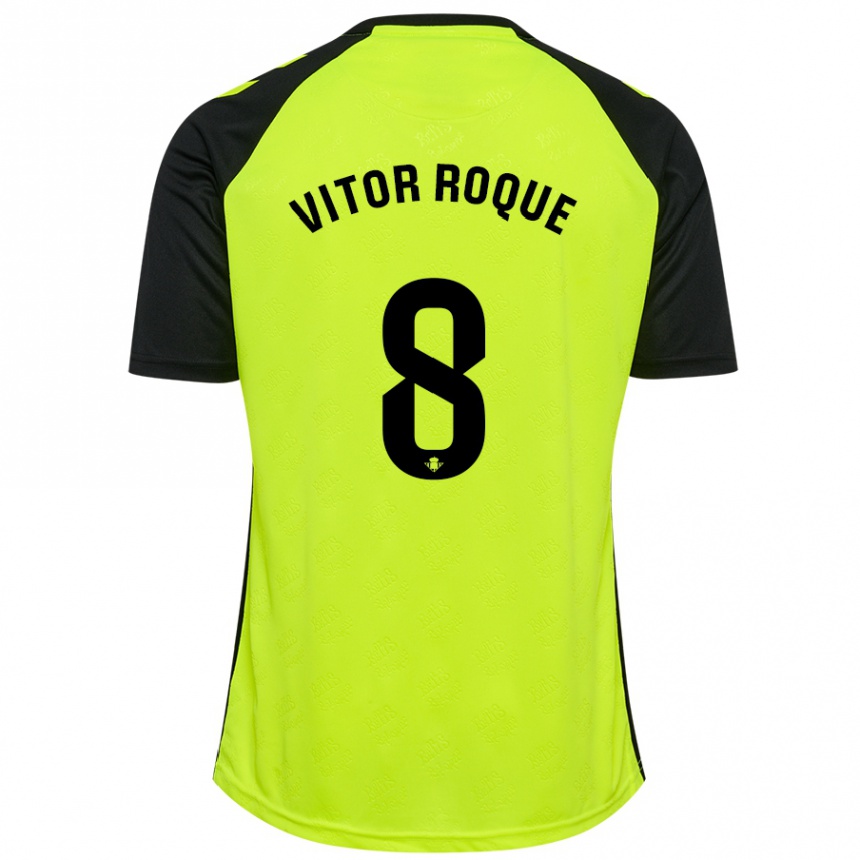 Enfant Football Maillot Vitor Roque #8 Noir Rouge Tenues Extérieur 2024/25