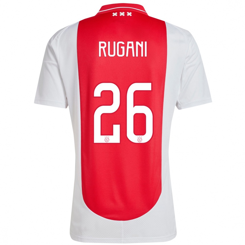 Enfant Football Maillot Daniele Rugani #26 Rouge Blanc Tenues Domicile 2024/25