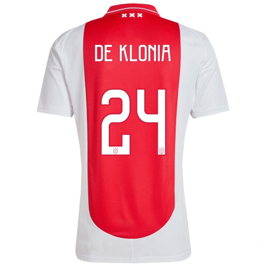 Enfant Football Maillot Daliyah De Klonia #24 Rouge Blanc Tenues Domicile 2024/25