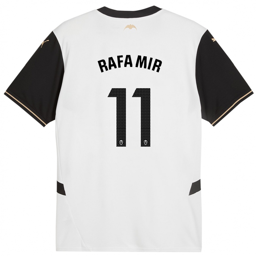 Enfant Football Maillot Rafa Mir #11 Blanc Noir Tenues Domicile 2024/25