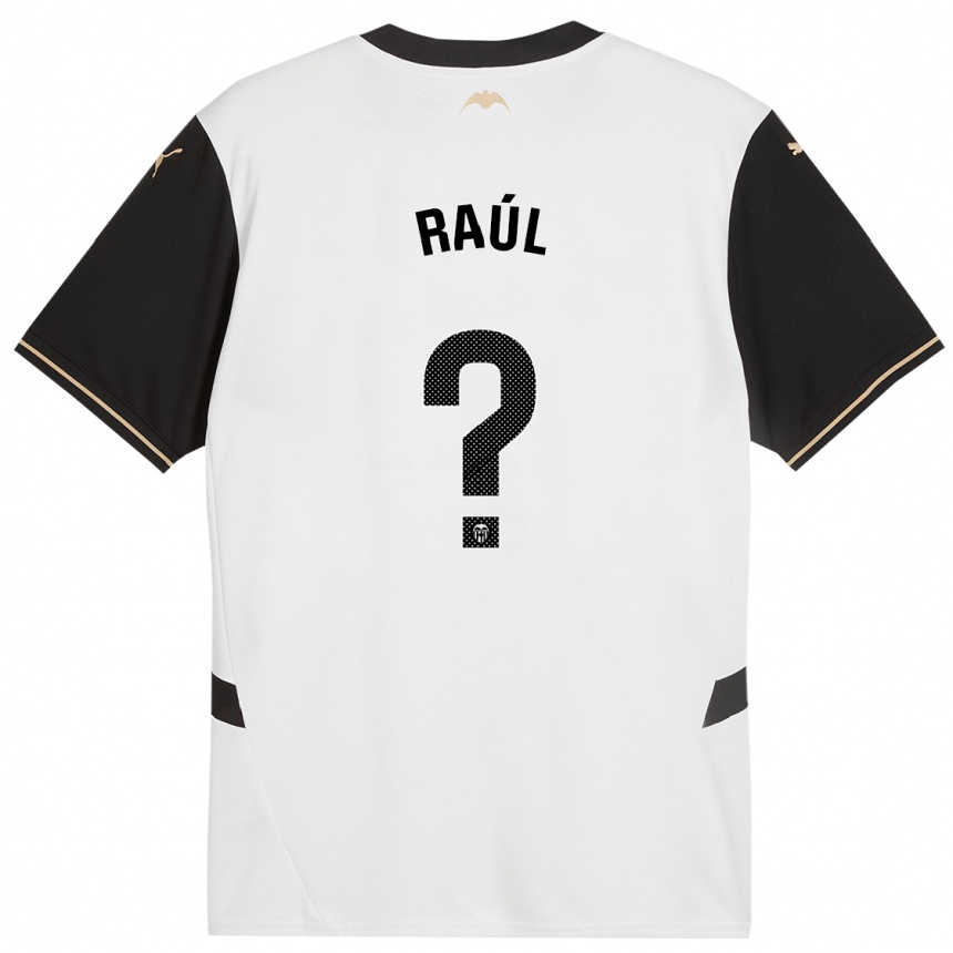 Enfant Football Maillot Raúl Jiménez #0 Blanc Noir Tenues Domicile 2024/25