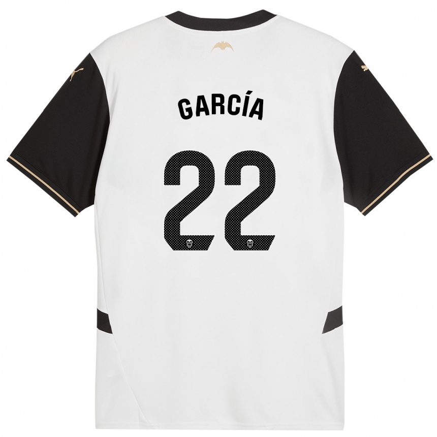 Enfant Football Maillot Azael García #22 Blanc Noir Tenues Domicile 2024/25