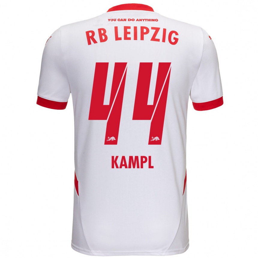 Enfant Football Maillot Kevin Kampl #44 Blanc Rouge Tenues Domicile 2024/25