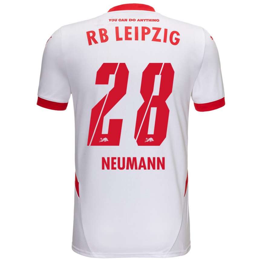 Enfant Football Maillot Cenny Neumann #28 Blanc Rouge Tenues Domicile 2024/25