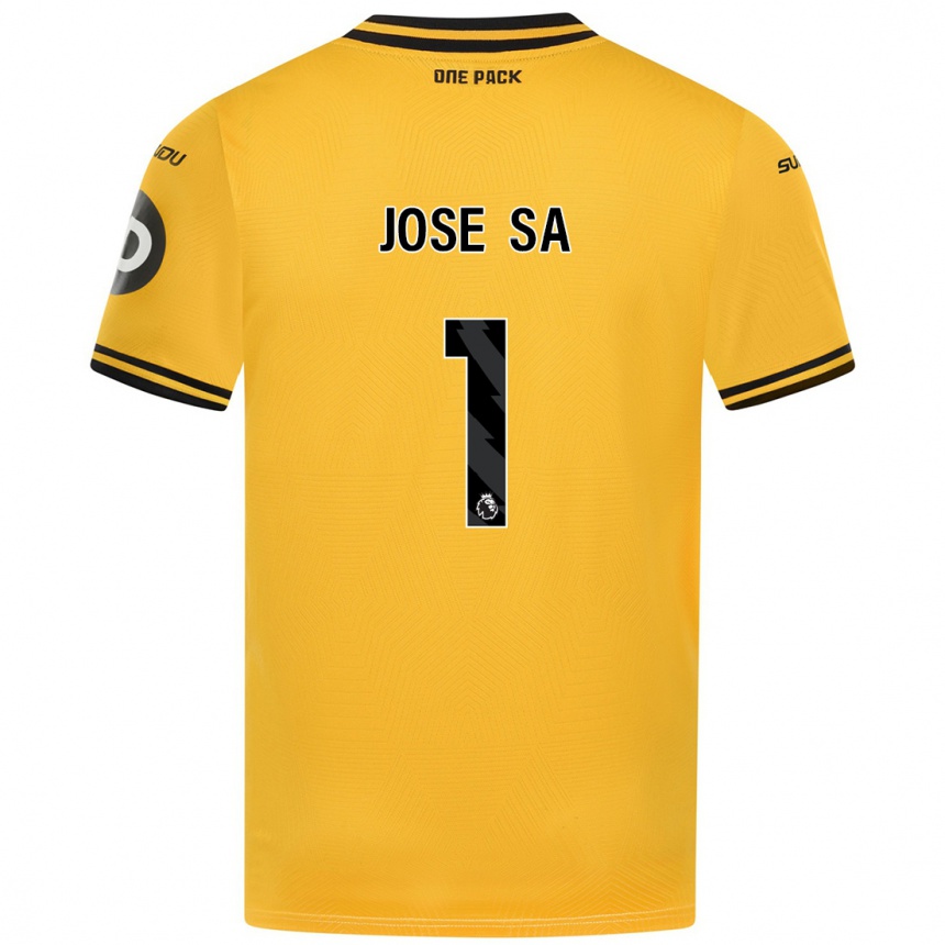 Enfant Football Maillot José Sá #1 Jaune Tenues Domicile 2024/25