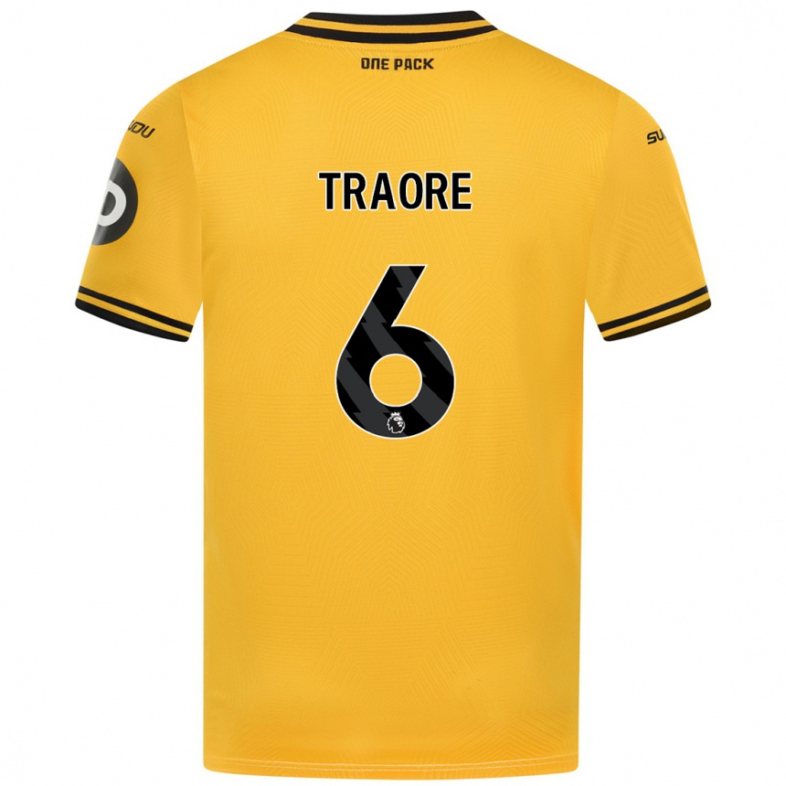 Enfant Football Maillot Boubacar Traoré #6 Jaune Tenues Domicile 2024/25