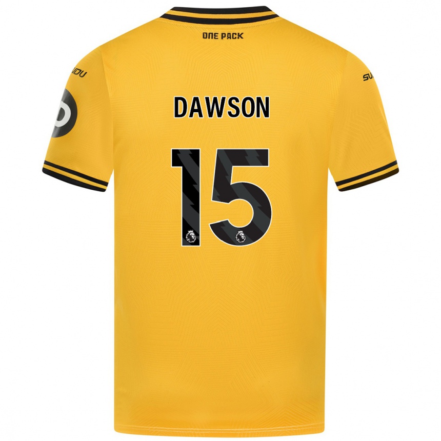 Enfant Football Maillot Craig Dawson #15 Jaune Tenues Domicile 2024/25