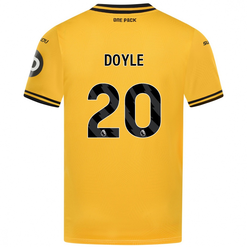 Enfant Football Maillot Tommy Doyle #20 Jaune Tenues Domicile 2024/25