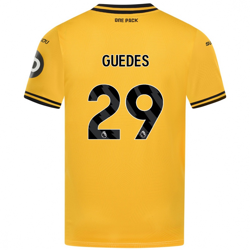 Enfant Football Maillot Gonçalo Guedes #29 Jaune Tenues Domicile 2024/25