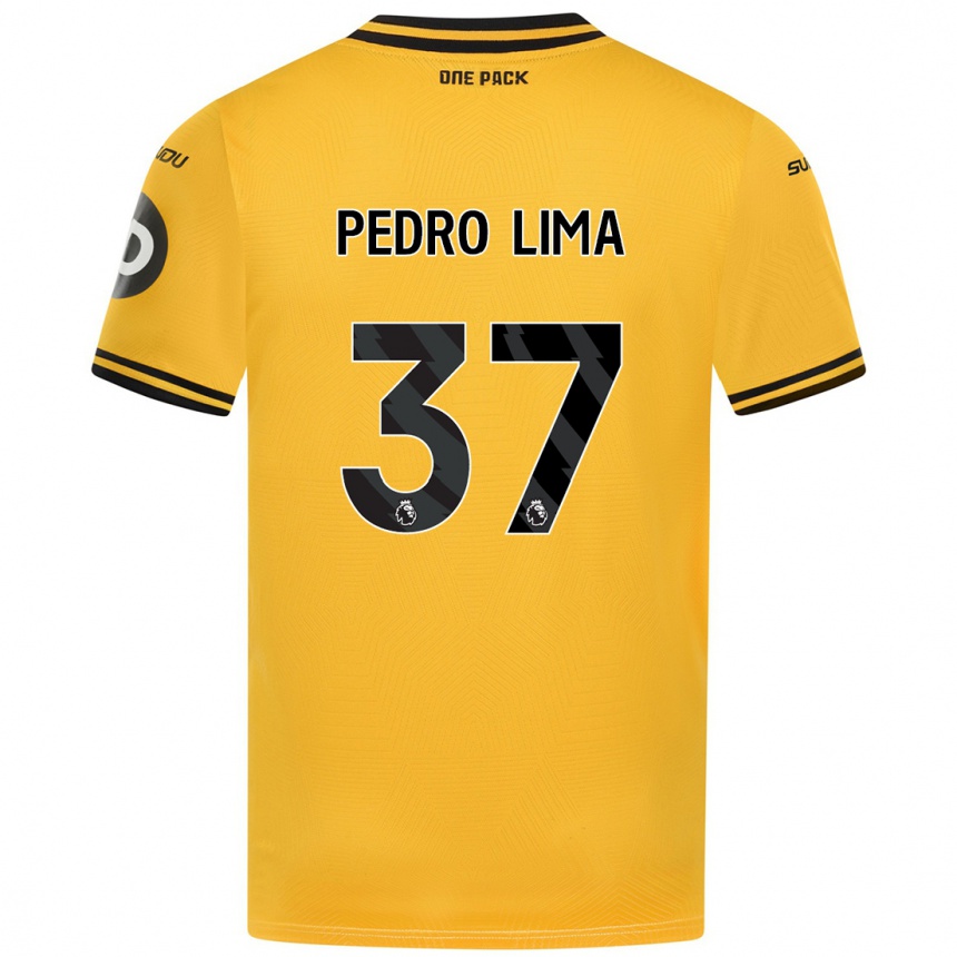 Enfant Football Maillot Pedro Lima #37 Jaune Tenues Domicile 2024/25