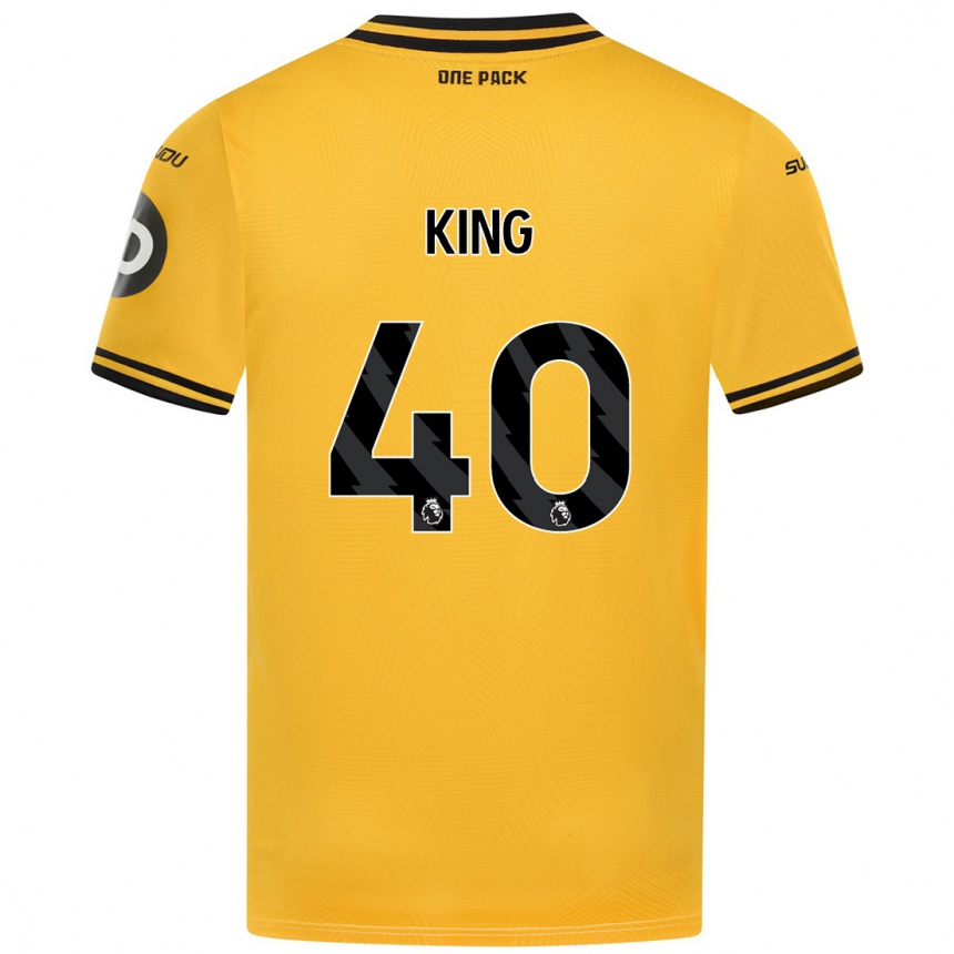 Enfant Football Maillot Tom King #40 Jaune Tenues Domicile 2024/25