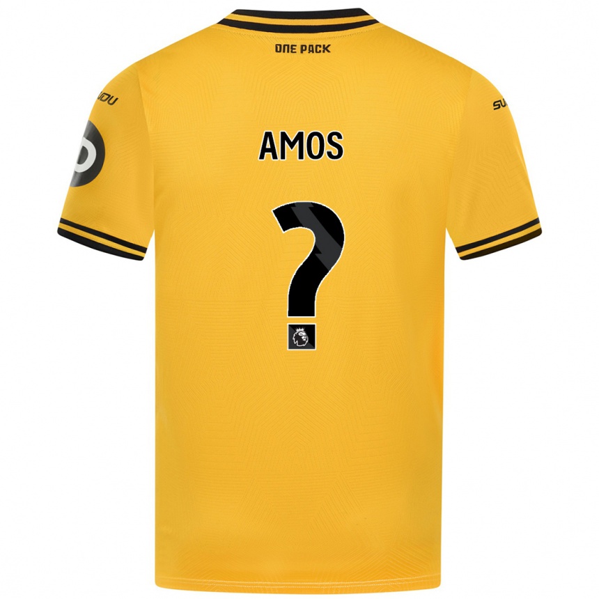 Enfant Football Maillot Stan Amos #0 Jaune Tenues Domicile 2024/25